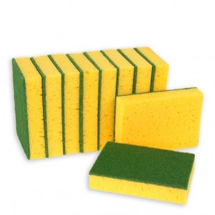 Schuurspons geel/groen